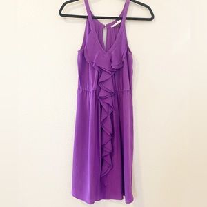 [Rebecca Taylor] 100% Silk Ruffle Red Formal Dress 4